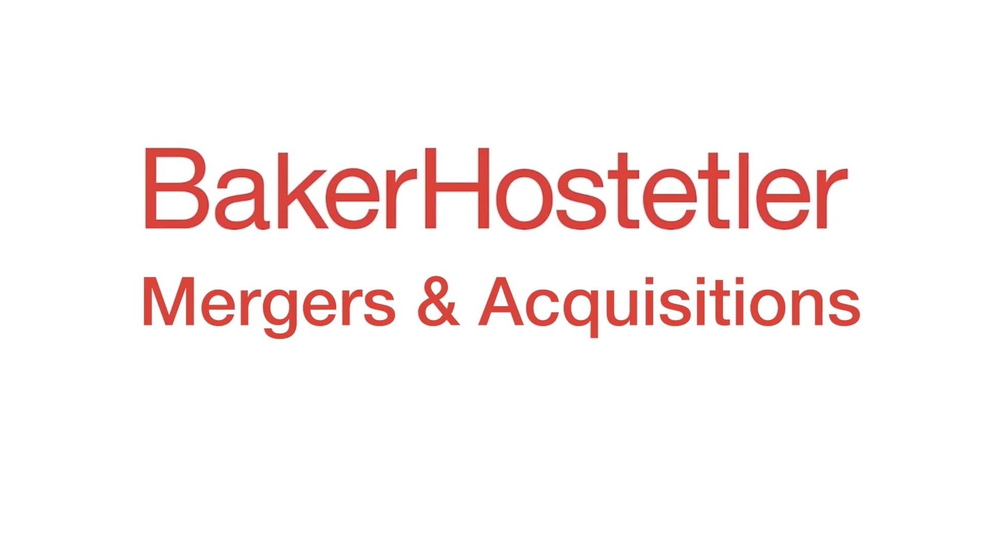 Mergers and Acquisitions