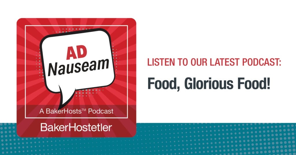 AD Nauseam: Food, Glorious Food!