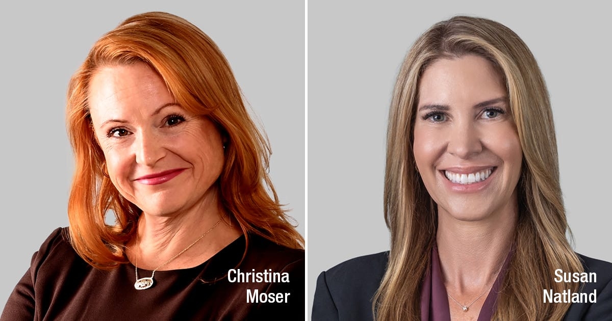 Christina Moser, Susan Natland Recognized in <em>WTR Global Leaders 2026: Private Practice Guide</em>