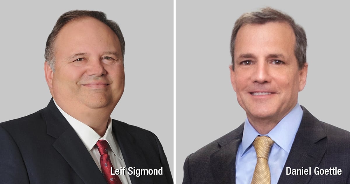 Leif Sigmond, Dan Goettle Share Thoughts on Earning Office Leadership in <em>The Am Law Litigation Daily</em>
