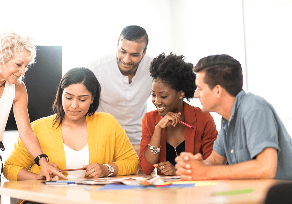 Creative Business Strategy Session stock photo