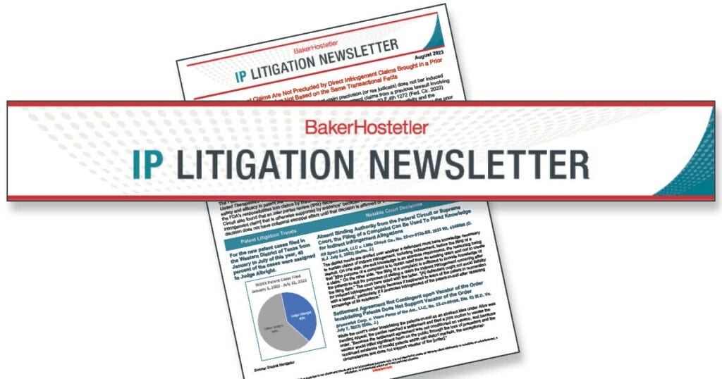 April IP Litigation Newsletter