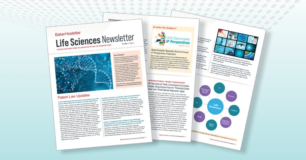 Life Sciences Newsletter